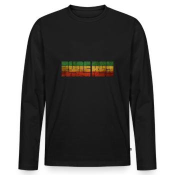 Rudeboy - Männer Premium Bio Langarmshirt - Schwarz - Vorne - Nico (187cm)