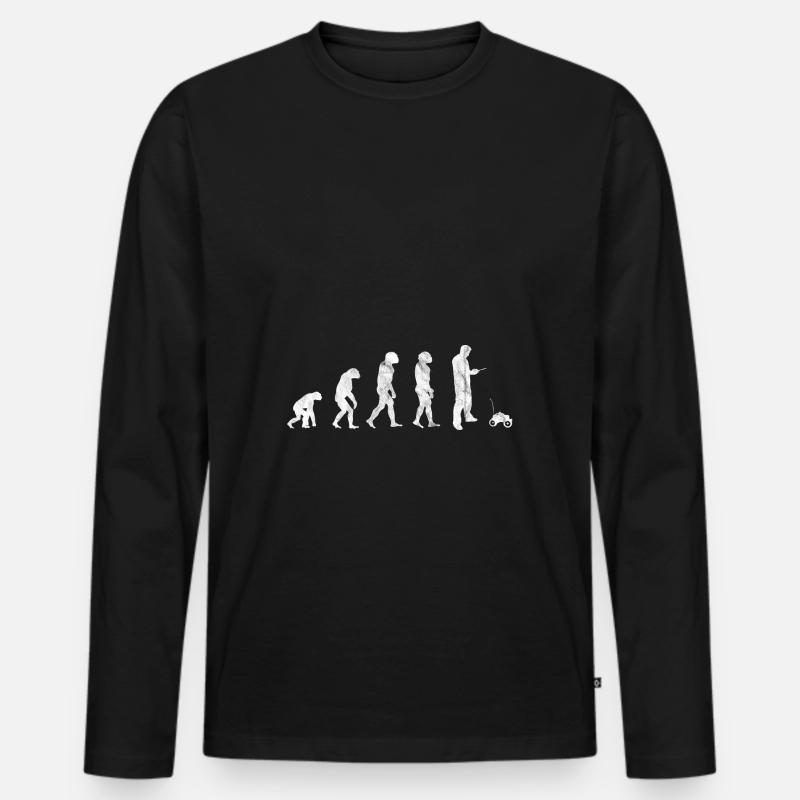 RC Car Evolution - Männer Premium Bio Langarmshirt - Schwarz