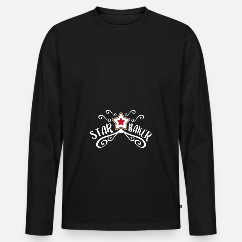 Cuisson - Star Baker - T-shirt manches longues Premium bio Homme - noir