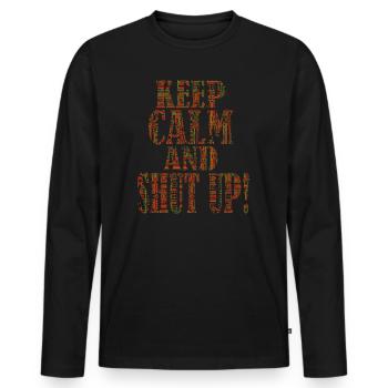 Administrator Admin IT EDV Computer PC Netzwerk - Männer Premium Bio Langarmshirt - Schwarz - Vorne - Nico (187cm)