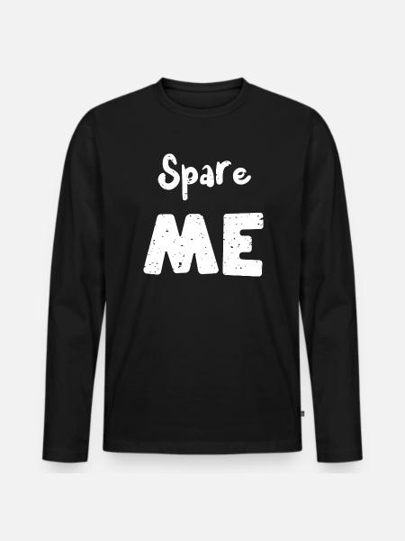 Spare Me - Bowling - Men's Premium Organic Long Sleeve Shirt - black
