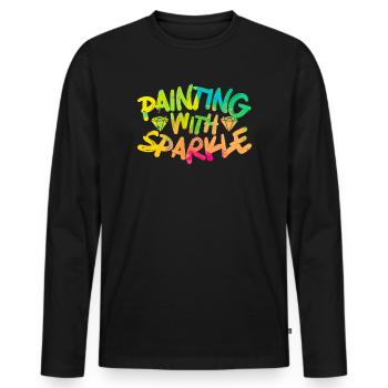 Diamanten Diamantmaler Künstler Bastler - Männer Premium Bio Langarmshirt - Schwarz - Vorne - Nico (187cm)