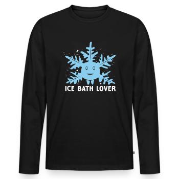 Eisbad Challenge eis bucket Challenge als - Männer Premium Bio Langarmshirt - Schwarz - Vorne - Nico (187cm)