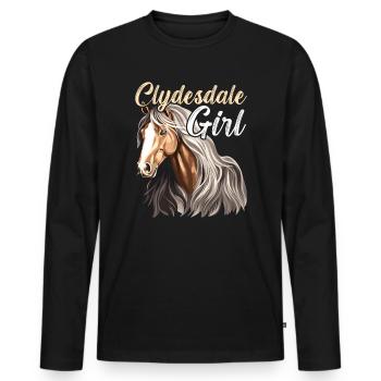 Cold Blooded Horse Horse Lovers Riding - Men's Premium Organic Long Sleeve Shirt - black - Front - Nico (187cm)