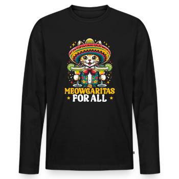 Lustige Cinco De Mayo Mexiko - Männer Premium Bio Langarmshirt - Schwarz - Vorne - Nico (187cm)