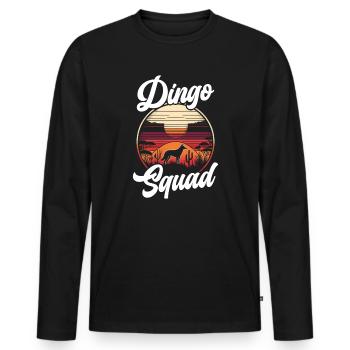 Dingo-liebhaber Westaustralien-tier-hundedingos - Männer Premium Bio Langarmshirt - Schwarz - Vorne - Nico (187cm)