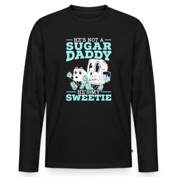 Lustige Cougar-freundin, Lustiger Statement-humor - Männer Premium Bio Langarmshirt - Schwarz - Vorne - Nico (187cm)