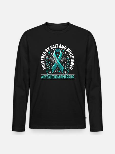 Dysautonomia Awareness Chronic Illness - Men's Premium Organic Long Sleeve Shirt - black