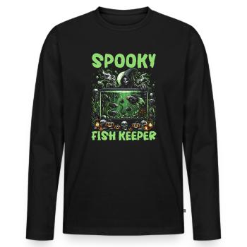 Costume de carnaval de carnaval d'Halloween - T-shirt manches longues Premium bio Homme - noir - Devant - Nico (187cm)