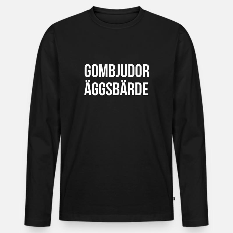 Computerexperte auf Sächsisch - Männer Premium Bio Langarmshirt - Schwarz
