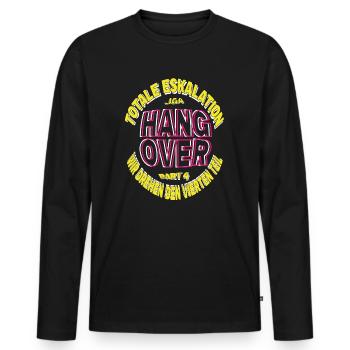 Der Klassiker ist zurück, Hangover Part 4 JGA - Männer Premium Bio Langarmshirt - Schwarz - Vorne - Nico (187cm)