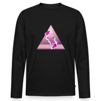 koi - Männer Premium Bio Langarmshirt - Schwarz - Vorne - Nico (187cm)