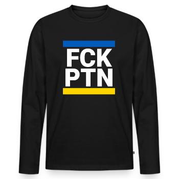 FCK PTN B / Y - Men's Premium Organic Long Sleeve Shirt - black - Front - Nico (187cm)