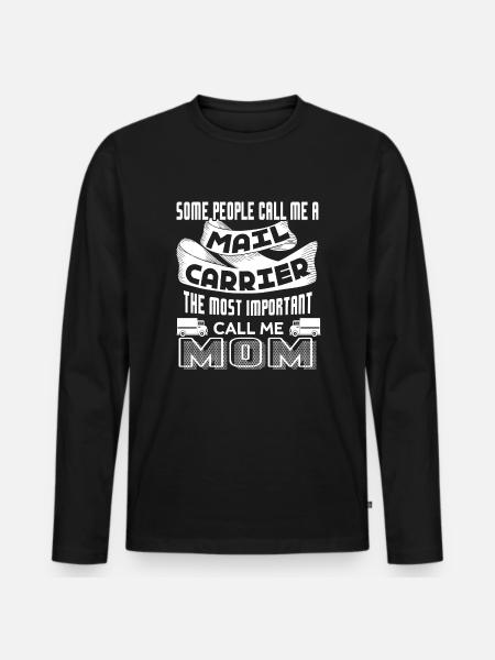 Mail Carrier Mail Carrier Mom - Men's Premium Organic Long Sleeve Shirt - black