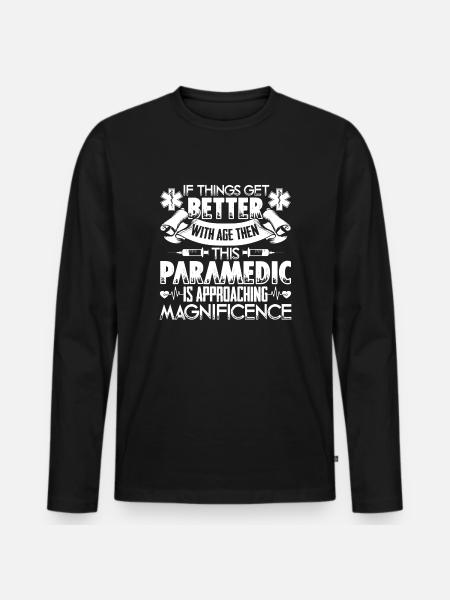 Paramedic Paramedic Approaching Magnificence - Men's Premium Organic Long Sleeve Shirt - black