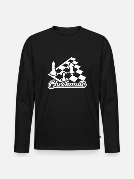 Chess Chess Checkmate - Men's Premium Organic Long Sleeve Shirt - black