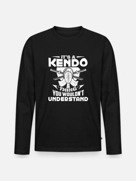 Kendo It's a Kendo Thing - Men's Premium Organic Long Sleeve Shirt - black