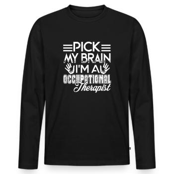 Occupational Therapy I'm A Occupational Therapist - Men's Premium Organic Long Sleeve Shirt - black - Front - Nico (187cm)