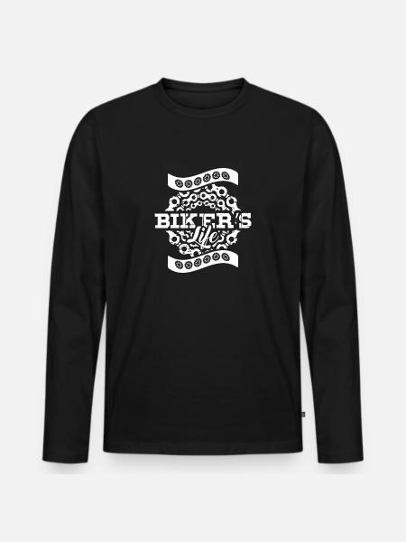 Bikers Life - Men's Premium Organic Long Sleeve Shirt - black