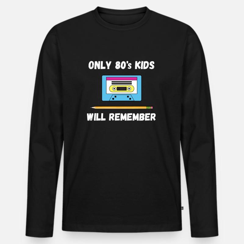 Stift Kassette - Männer Premium Bio Langarmshirt - Schwarz