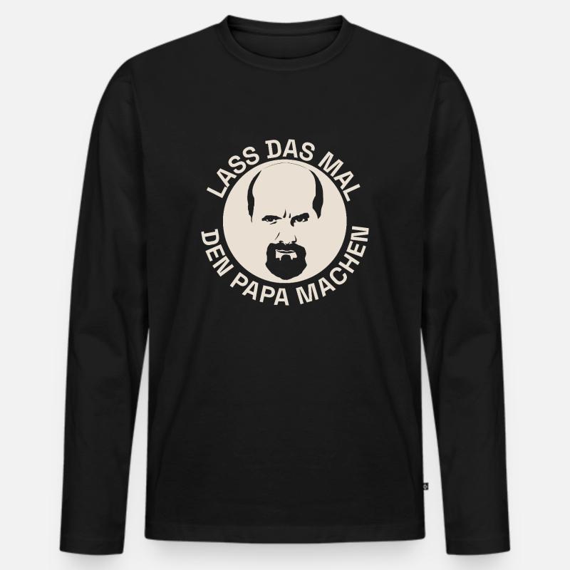 Stromberg Mit Bernd Lass Das Mal Den Papa Machen - Männer Premium Bio Langarmshirt - Schwarz