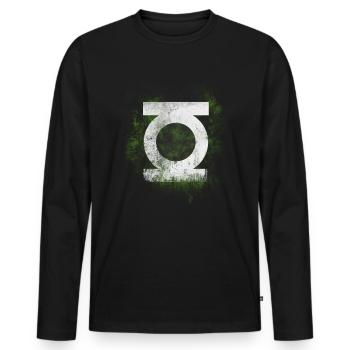 Vert - vert - T-shirt manches longues Premium bio Homme - noir - Devant - Nico (187cm)