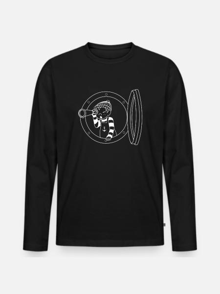 marin le fils - T-shirt manches longues Premium bio Homme - noir