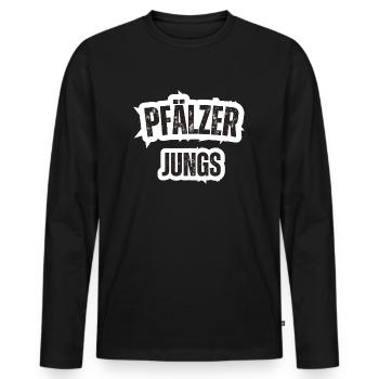Palatinate Boys - Men's Premium Organic Long Sleeve Shirt - black - Front - Nico (187cm)