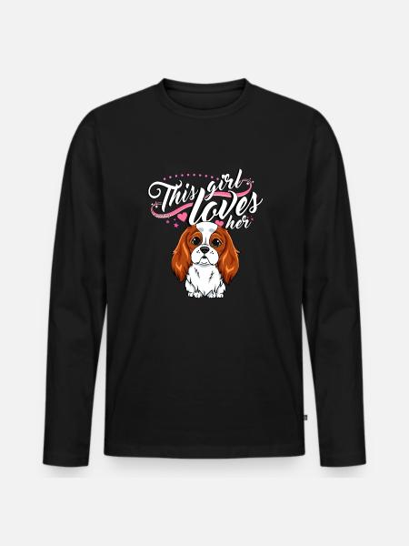 Cavalier Girl 3 - T-shirt manches longues Premium bio Homme - noir