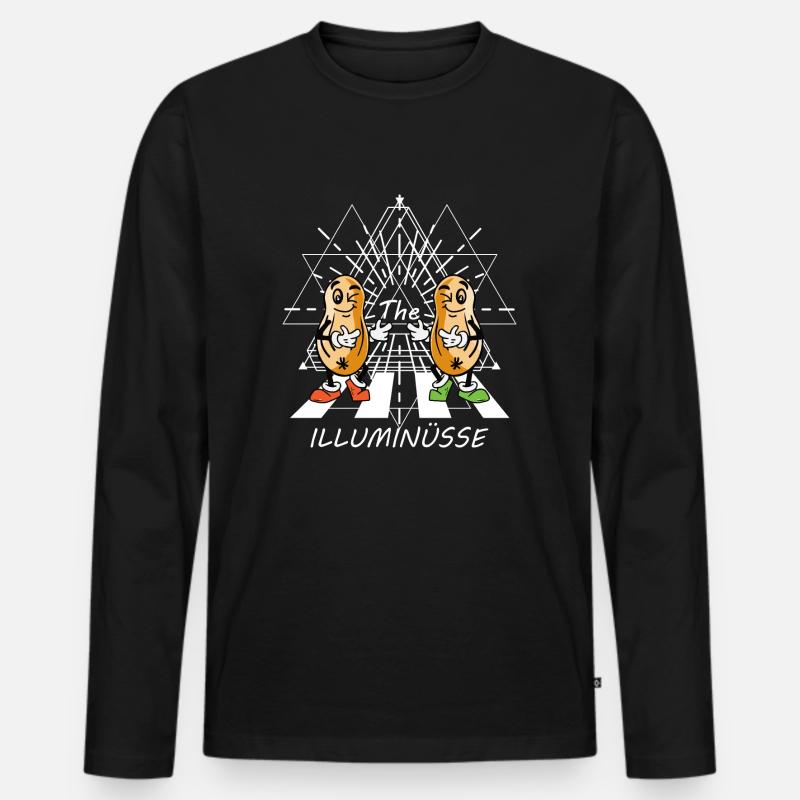 Die Illuminüsse - Männer Premium Bio Langarmshirt - Schwarz