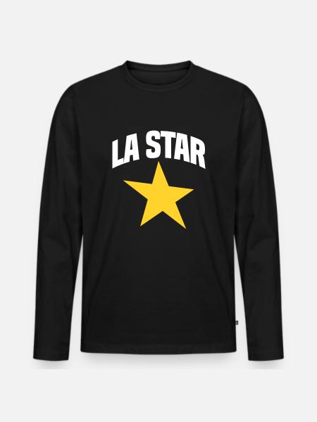La STAR - T-shirt manches longues Premium bio Homme - noir