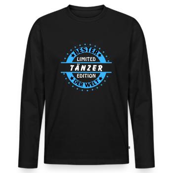 Bester Tänzer der Welt - Männer Premium Bio Langarmshirt - Schwarz - Vorne - Nico (187cm)