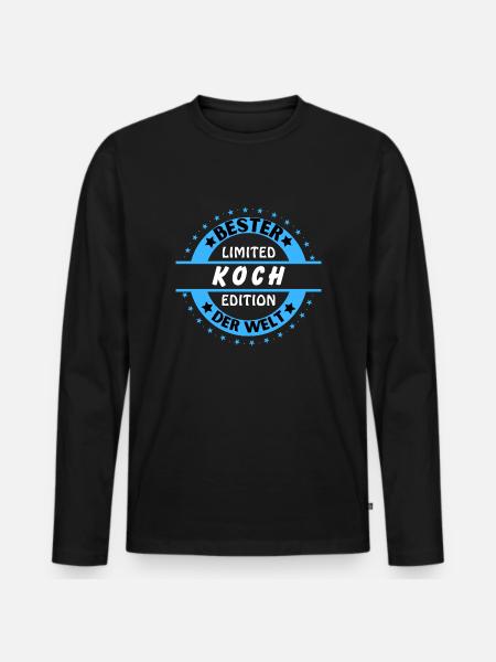 Meilleur chef du monde - T-shirt manches longues Premium bio Homme - noir