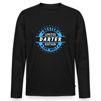 Best Darter in the World - Men's Premium Organic Long Sleeve Shirt - black - Front - Nico (187cm)