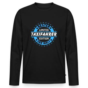 Bester Taxifahrer der Welt - Männer Premium Bio Langarmshirt - Schwarz - Vorne - Nico (187cm)