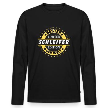 Best grinder in the world - Men's Premium Organic Long Sleeve Shirt - black - Front - Nico (187cm)