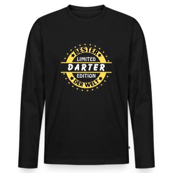 Meilleur dard du monde - T-shirt manches longues Premium bio Homme - noir - Devant - Nico (187cm)
