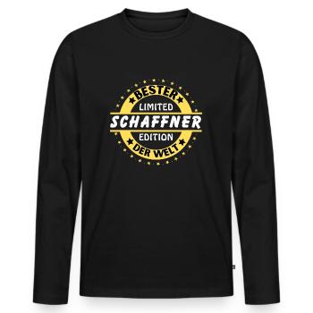 Best conductor in the world - Men's Premium Organic Long Sleeve Shirt - black - Front - Nico (187cm)