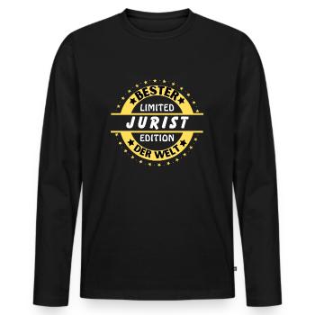 Best lawyer in the world - Men's Premium Organic Long Sleeve Shirt - black - Front - Nico (187cm)