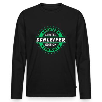Best grinder in the world - Men's Premium Organic Long Sleeve Shirt - black - Front - Nico (187cm)