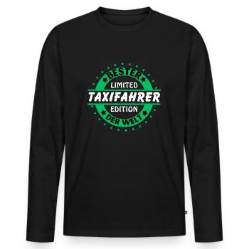 Bester Taxifahrer der Welt - Männer Premium Bio Langarmshirt - Schwarz - Vorne - Nico (187cm)