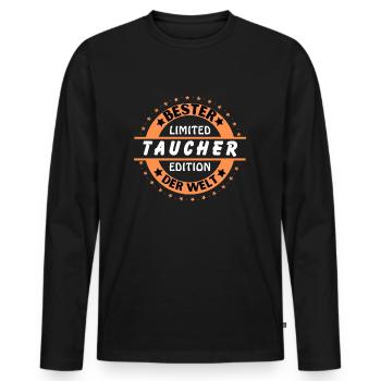 Best diver in the world - Men's Premium Organic Long Sleeve Shirt - black - Front - Nico (187cm)