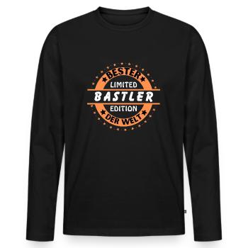 Best hobbyist in the world - Men's Premium Organic Long Sleeve Shirt - black - Front - Nico (187cm)