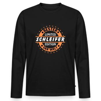 Best grinder in the world - Men's Premium Organic Long Sleeve Shirt - black - Front - Nico (187cm)