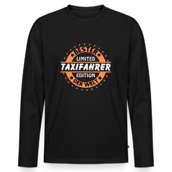 Bester Taxifahrer der Welt - Männer Premium Bio Langarmshirt - Schwarz - Vorne - Nico (187cm)
