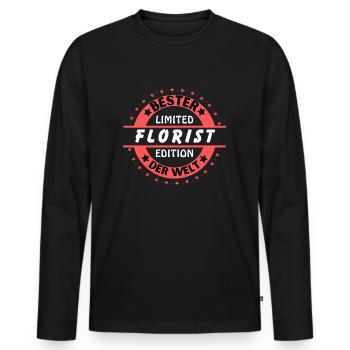 Bester Florist der Welt - Männer Premium Bio Langarmshirt - Schwarz - Vorne - Nico (187cm)