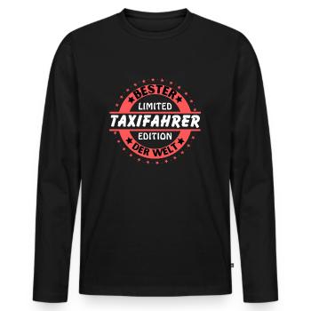 Bester Taxifahrer der Welt - Männer Premium Bio Langarmshirt - Schwarz - Vorne - Nico (187cm)