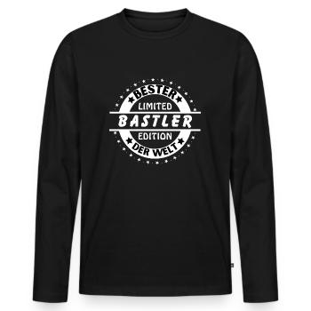 Best hobbyist in the world - Men's Premium Organic Long Sleeve Shirt - black - Front - Nico (187cm)