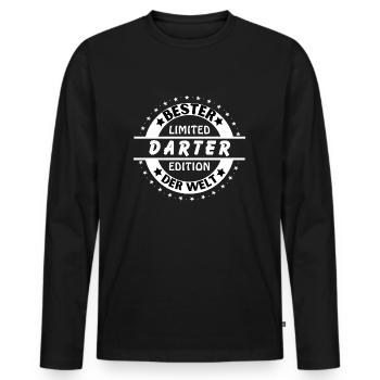 Best Darter in the World - Men's Premium Organic Long Sleeve Shirt - black - Front - Nico (187cm)