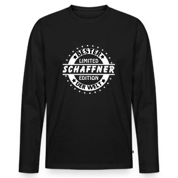 Best conductor in the world - Men's Premium Organic Long Sleeve Shirt - black - Front - Nico (187cm)